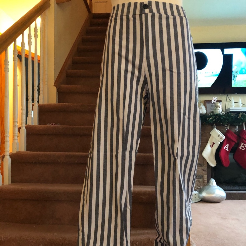 Brandy Melville Pinstripe Linen Pants
